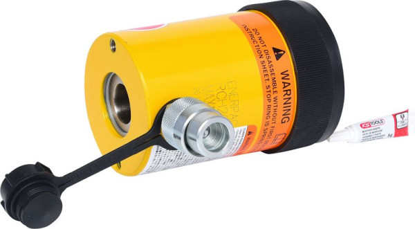 KS Tools Hohlkolben-Hydraulik-Zylinder mit Spindel, 20 t, 640.0170