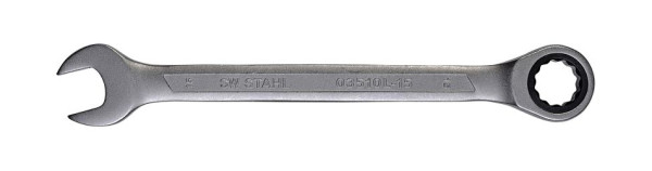 SW-Stahl Gabelringratschenschlüssel, 15 mm, 03510L-15, 4033592134637