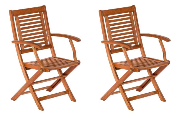 Merxx Cordoba Klappsessel, 2er Set, FSC Eukalyptusholz, 50080-011