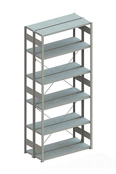 Meta CLIP 230 DGR 3000x1300x400 mm, verzinkt, Bodenanzahl: 2 x 6, 20070738