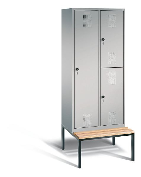 C+P Kombi-Spind Evolo, H2090xB810xT815mm, Farbe: Weißaluminium, 48650-22 S10024