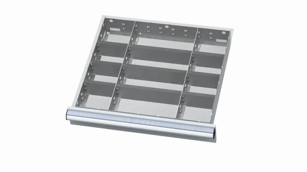 Simplaflex Metalleinteilung für Schubladen, Blendenhöhe: 200-300 mm, Innenmaß 500 x 450 mm, CL6E200MT02