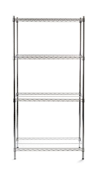 Hendi Regalsystem 4 verstellbare Einlegeböden, 125 kg Traglast, 812259
