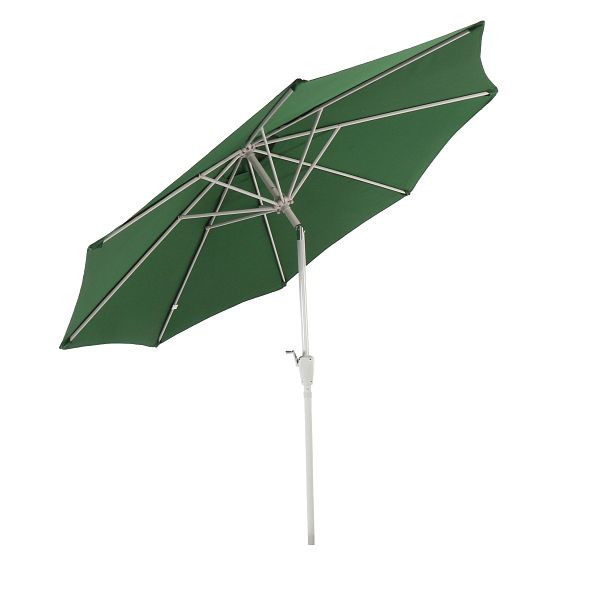 Mendler Sonnenschirm N19, Gartenschirm, Ø 3m neigbar Polyester/Alu 5kg, grün, 17246