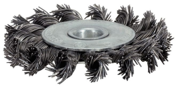 KS Tools Rostfreie Stahldrahtrundbürste 0,5mm, Durchmesser 100mm, 340.0045