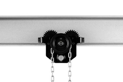 PLANETA Haspelkettenfahrwerk GTS 3, Tragfähigkeit 3000 kg, Flanschbreite 74 - 220 mm, 306809