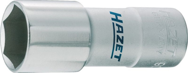 Hazet Zündkerzen Steckschlüsseleinsatz, Vierkant hohl 12,5 mm (1/2 Zoll), Außen-Sechskant Profil, 16 mm, 5/8 ", 900AMGT