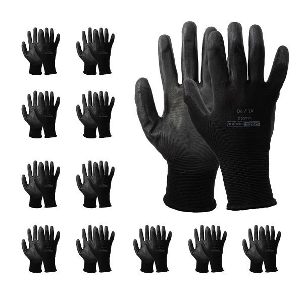 Stahlmaxx Arbeitshandschuhe, Größe XL, beständig, feinfühlig, VE: 12 Paar, XXL-124556