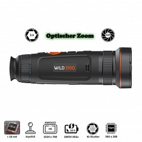 ThermTec Wild 350 D Wärmebildgerät, 25/50 mm Dual-Linse, 32514