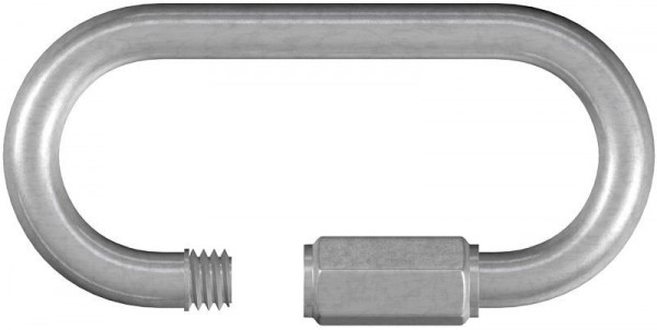Dörner + Helmer Notglied mit Schraube, Stahl, galvanisch verzinkt, 8 mm, Tragkraft 300 kg, VE: 10 Stück, 174180