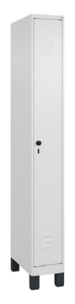 C+P Umkleidespind Classic PLUS, Füße, 1950x250x500mm, 9016/9016, Drehriegel, 080010-19 S10014