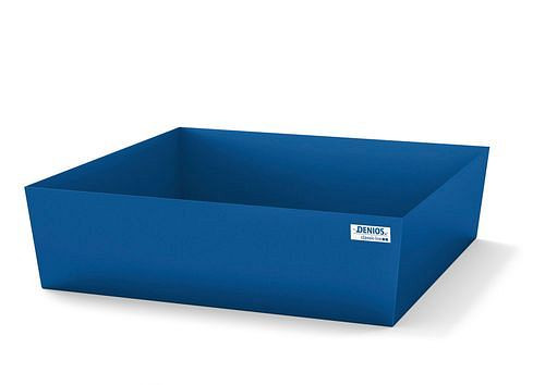 DENIOS Auffangwanne classic-line für 2 Fässer, Stahl lackiert, ohne Gitterrost, H 330 mm, 259322
