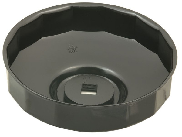 SW-Stahl Ölfilterschlüssel, Stahl, 3/8'' Antrieb, 108 mm, 15 Kanten, 08460-108/15