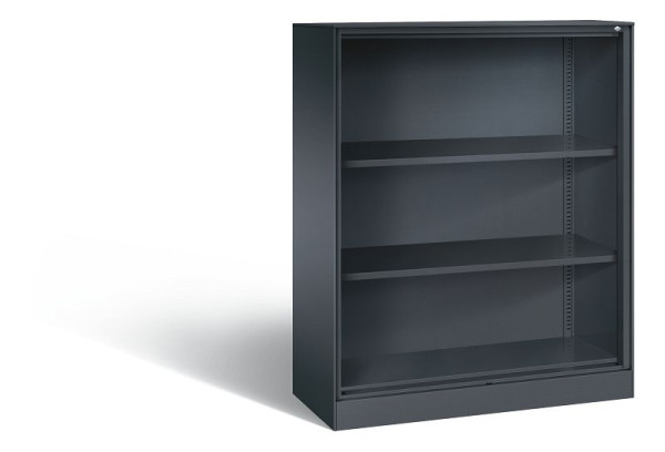 C+P Büroregal Asisto, H1310xB1000xT435mm, Farbe: Schwarzgrau, 3 OH, 140032-000 S10010