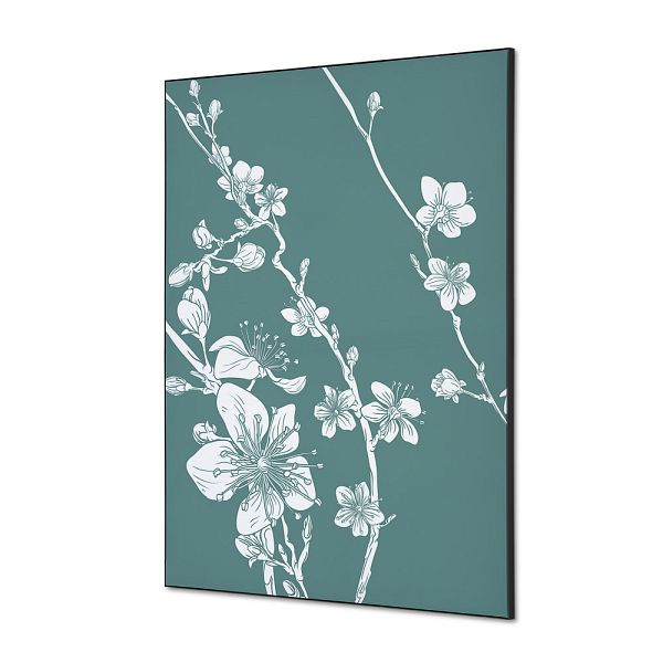 Showdown Displays Spannstoff Wanddekoration SET A1 Japanische Kirschblüte Grün, TFR22WA1-SET-I10