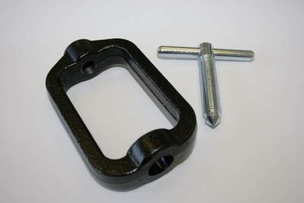 ELMAG Anschluß-Bügel, inklusive Flügelschraube für KAYSER-Druckminderer 'Azetylen', 9054132