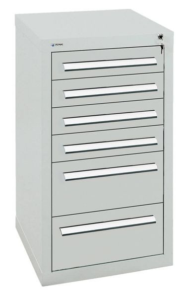 stumpf Schubladenschrank Serie T-100/35-1, RAL 7035/7035, 6 Schubladen (4x100, 2x200mm), 8151507