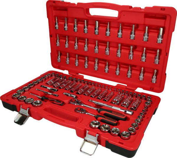 KS Tools 1/4"+3/8" CHROMEplus Steckschlüssel-Satz, 100-teilig, 958.0699