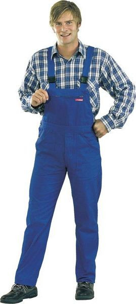 Planam BW 270 Latzhose, kornblumenblau, Größe 64, 1530064