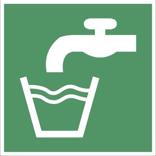 Moedel Trinkwasser, ISO 7010, Folie, 100x100 mm, 104432