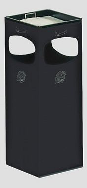 VAR Ascher/Abfallsammler mit 4-fach Einwurf, anthrazit, 1554