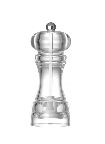 Hendi Salzmühle, Transparent, ø58 x 146mm, langlebig, 469514