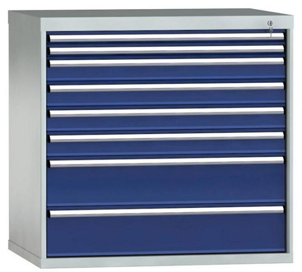 KLW Schubladenschrank 1000 x 1031 x 750 mm H x B x T, Einbaumaß: 900mm, Einteilung: 54x36 Einheiten, EA / 100 kg, SJB1000-08EP-001