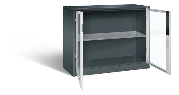 C+P Werkzeugschrank Acurado, H1000xB1200xT500mm, Farbe: Anthrazitgrau / Lichtgrau, Muldengriff, 8831-055 S10239