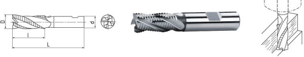ELMAG HSS Co8-Schaftfräser DIN 844, Ø 26,0 mm (kurz), 72518