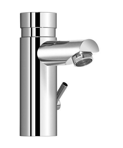 Benkiser METRIX Waschtisch Selbstschluss-Mischer mit Auslaufhöhe: 89mm, Ausladung 132mm, 1845000-132