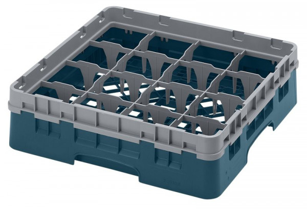 Cambro Spülkorb mit 16 Fächern Camrack® 9,2 cm maximale Höhe, Farbe: Türkis, 16S318414