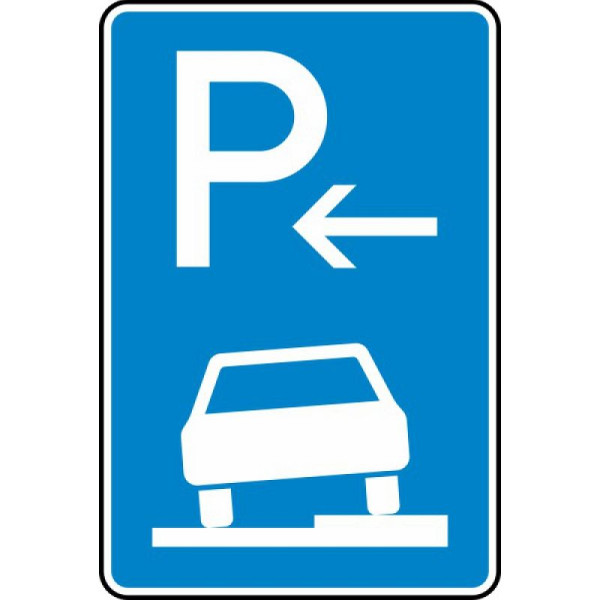 Stein HGS Parken auf Gehwegen halb in Fahrtrichtung rechts (Anfang) Nr. 315-56, 600 x 900 mm, RA2, Flachform 2 mm, 315-56-221