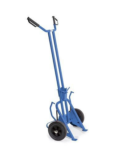 DENIOS Fasstransportheber FTH 1 aus Stahl, lackiert, für 50- bis 200-l-Stahlfässer, 128406