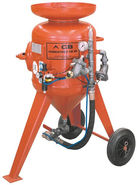 ELMAG Sandstrahlgerät Modell CB 60-F-S2, mit Schlauch 16x30mm / 10m, M06 & Start-Stop-Fernbedienung (Remote-Control), 22313