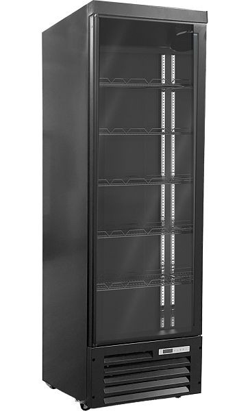 A&S Polarny Getränkekühlschrank 600 Liter, schwarz, 635 x 710 x 2030 mm, KS-650-N