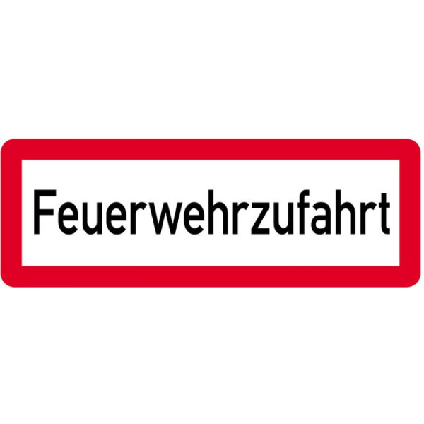 Stein HGS Sonderschild, Feuerwehrzufahrt, 597 x 210 mm, 14966
