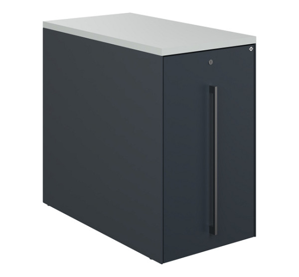 C+P Auszugschrank in Schreibtischhöhe Asisto, H740B430T800 mm, 7016/7016, rechts der Tischplatte, 148466-00R S10059