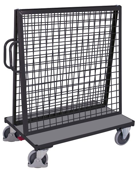 VARIOfit Werkstückwagen, Ladefläche: 2 x 1.260 x 245 mm, RAL 7016 anthrazitgrau, sw-800.800/AG
