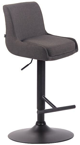 CLP Barhocker Club Stoff schwarz, dunkelgrau, 318176
