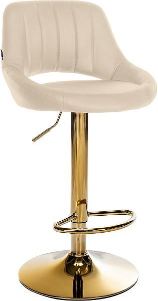 CLP Barhocker Milet Kunstleder gold, creme, 327388