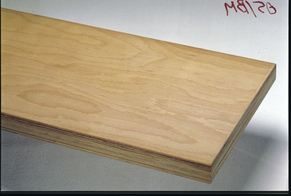 KLW Buchen-Multiplexplatte, 1500 x 800 x 45 mm L x B x S, mehrschichtig wasserfest verleimt, mit Leinöl imprägniert, 05/BM45-1500-800