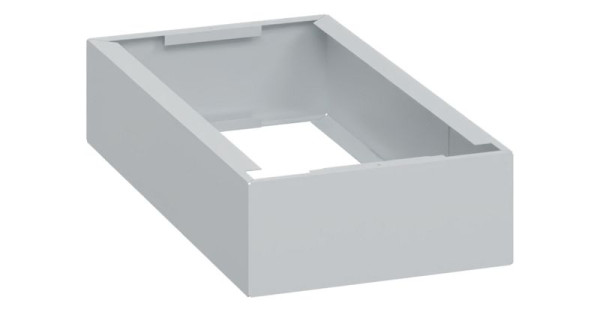 C+P Unterbauten Classic PLUS, C auf 100 mm hohem Sockel, Lichtgrau, 100 x 250 x 500 mm, Stahl-Sockel, 08000-7002505 S10000
