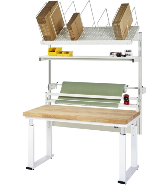 RAU Packtisch Komplettset 03, 08-WB, B1500 x T700, B-Platte, 08-WB-150-070-B-VP03.12