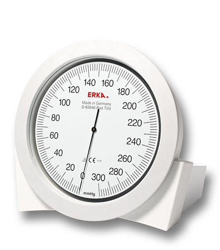 ERKA Blutdruckmessgerät Tischmodell (mit Manschettenkorb hinten) mit Manschette Vario, Größe: 27-35cm, 285.20481