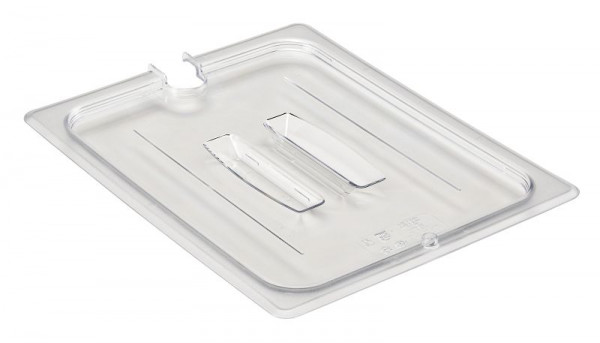 Cambro Camwear® GN-Behälter Deckel GN1/2 mit Kerbe und Griff, VE: 6 Stück, 20CWCHN135