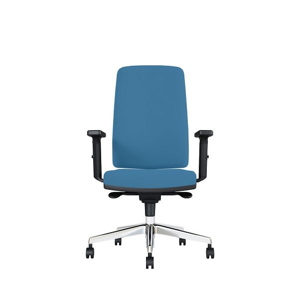 Bisley Bürodrehstuhl Stone, Mit 3D Armlehnen, Aluminiumfußkreuz, MR6332 indigo, STONEADMR6332