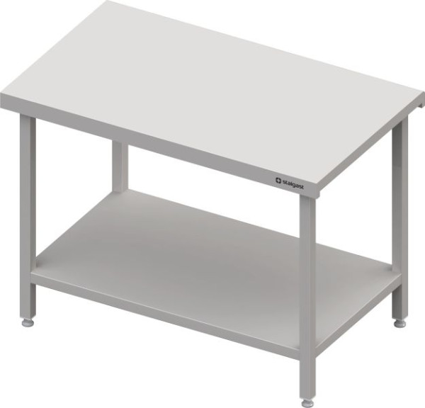 Stalgast Edelstahl Neutralausgabe mit Grundboden 600x750x880 mm, Granitarbeitsplatte "Standard G1", CF06211