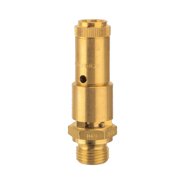 Riegler Sicherheitsventil DN 10, Messing, G 3/8, Ansprechdruck 47 bar, 206430