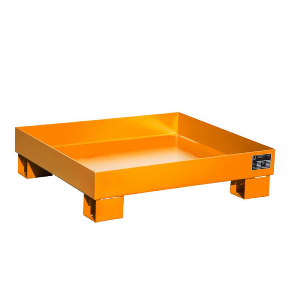 STEIN HGS Auffangwanne AW 60, 68 Liter, RAL 2000 gelborange, Gesamthöhe 220 mm, lackiert, Kleingebinde, ohne Gitterrost, 79186.0013