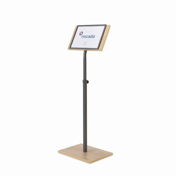Rocada Infodisplay DIN A4 132x40x30 cm Holzoptik, NAT0705